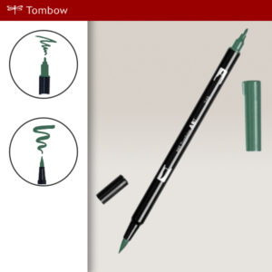 249 - hunter green - Pennarelli Dual Brush Tombow ABT