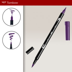 679 - dark plum - Pennarelli Dual Brush Tombow ABT