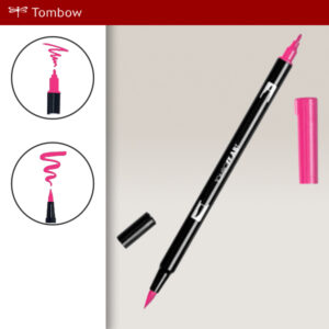 755 - rubine red - Pennarelli Dual Brush Tombow ABT