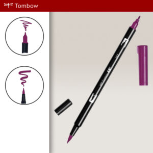 757 - port red - Pennarelli Dual Brush Tombow ABT