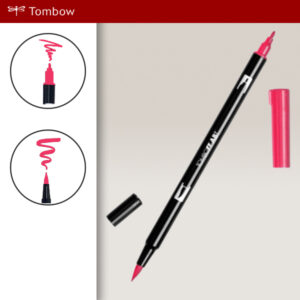 815 - cherry - Pennarelli Dual Brush Tombow ABT