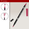 847 - crimson - Pennarelli Dual Brush Tombow ABT