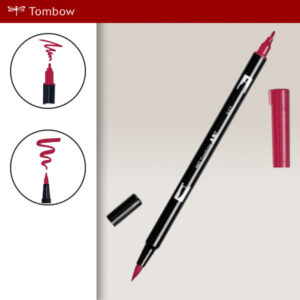 847 - crimson - Pennarelli Dual Brush Tombow ABT