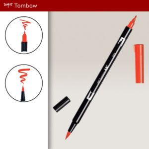 885 - warm red - Pennarelli Dual Brush Tombow ABT