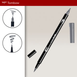 055 - cool gray 7 - Pennarelli Dual Brush Tombow ABT