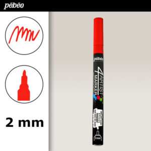 007 - Rosso -  4Artist Marker 2 mm Pebeo