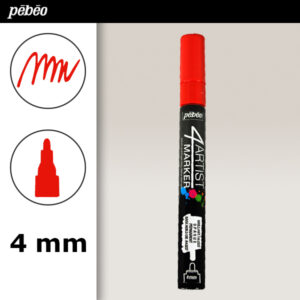 107 - Rosso - 4Artist Marker 4 mm Pebeo