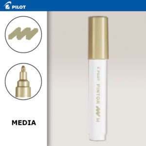 Gold Metallic - Pintor Metal Punta Media Pilot
