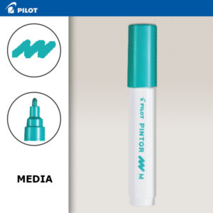 Verde Metallic - Pintor Metal Punta Media Pilot