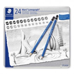 Staedtler - Set 24 Matite MARS Lumograph Morbide Serie Completa