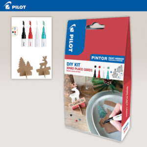 Xmas! Set 4 Pilot Pintor + 12 "Place Cards", Kit Fai da Te!