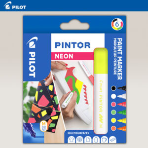 Set 6 Pilot Pintor "M" Neon