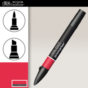 R666 - Red Promarker Winsor e Newton