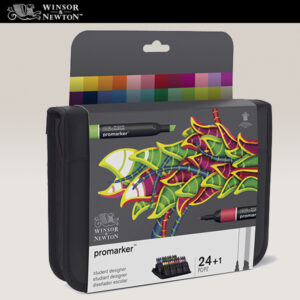 030 - Astuccio 24 Promarker Student Set Winsor e Newton