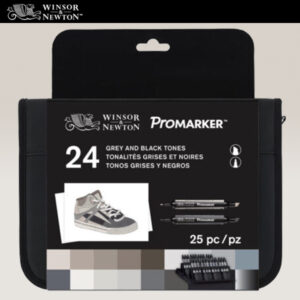 081 - Astuccio 24 Promarker Black & Grey Winsor e Newton