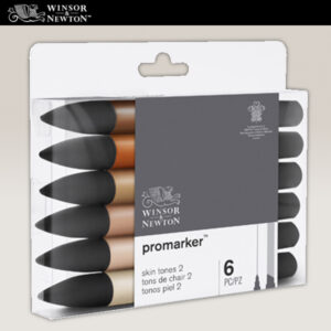 115 - Promarker - 6 Promarker - Toni tinta carne set 2 Winsor e Newton