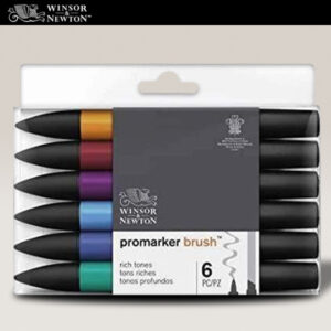 126 - 6 Promarker Brush - Toni ricchi Winsor e Newton