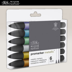 135 - Promarker - Set da 6 Metallic Marker Winsor e Newton