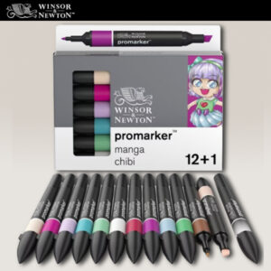Set 12 + 1 Promarker Manga Chibi Winsor e Newton