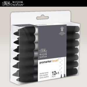 144 - Assortimento Brush 12 + 1 Neutral Tones Winsor e Newton