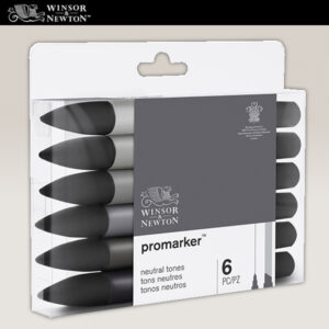 154 - Promarker - 6 Promarker - Toni neutri Winsor e Newton