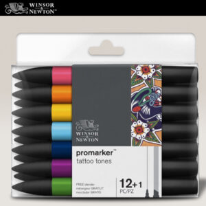 162 - Promarker - 12 + 1 Tattoo Tones Winsor e Newton
