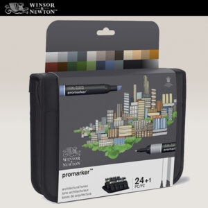 163 - Astuccio 24 Promarker Architectural Tones Winsor e Newton