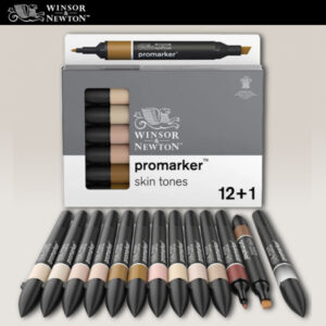 Set 12 + 1 Promarker Tonalità della Pelle Winsor e Newton