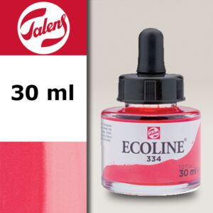 334 - Scarlatto Acquerello 30 ML Acquerelli Liquidi Ecoline Talens