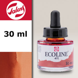 411 - Terra Siena Bruciata Acquerello 30 ML Acquerelli Liquidi Ecoline Talens