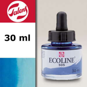 505 - Blu Oltremare Chiaro Acquerello 30 ML Acquerelli Liquidi Ecoline Talens