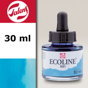 551 - Blu Cielo Chiaro Acquerello 30 ML Acquerelli Liquidi Ecoline Talens