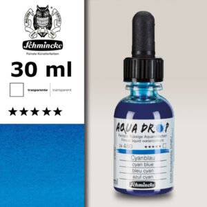 480 - Blu Cyano 30 ML Aqua Drop Schmincke