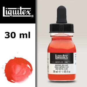 294 - Rosso Naphtol Chiaro 30 ML Acrylic Ink! Liquitex