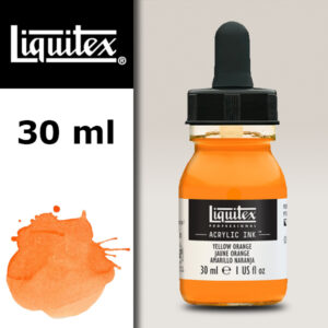 298 - Giallo Arancio 30 ML Acrylic Ink! Liquitex
