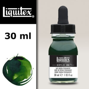 315 - Verde Vescica Permanente 30 ML Acrylic Ink! Liquitex