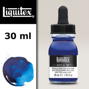 316 - Blu di Ftalo - Tonalità Verde 30 ML Acrylic Ink! Liquitex