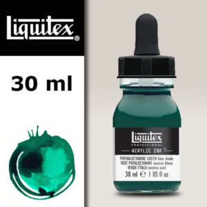 317 - Verde di Ftalo - Tonalità Blu 30 ML Acrylic Ink! Liquitex