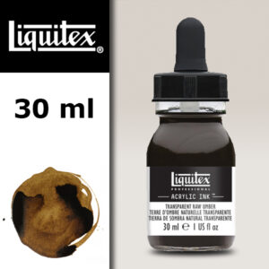 333 - Terra d'Ombra Naturale Trasparente 30 ML Acrylic Ink! Liquitex
