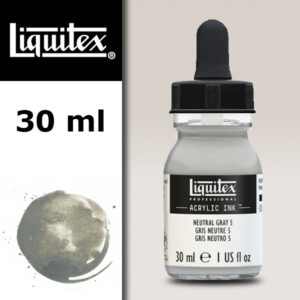 599 - Grigio Neutro n° 5 30 ML Acrylic Ink! Liquitex