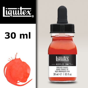 620 - Rosso Arancio Vivo 30 ML Acrylic Ink! Liquitex