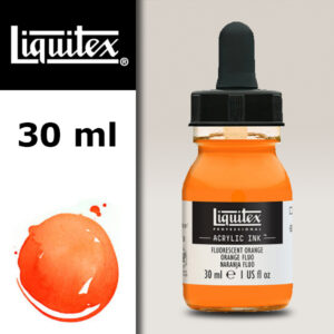 982 - Arancione Fluorescente 30 ML Acrylic Ink! Liquitex