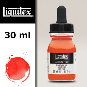 983 - Rosso Fluorescente 30 ML Acrylic Ink! Liquitex