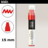 151 - Rosso cadmio medio imit. 15 mm Acrilici Paint Marker Liquitex