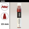 311 - Rosso cadmio scuro imit. 15 mm Acrilici Paint Marker Liquitex