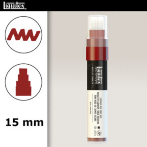311 - Rosso cadmio scuro imit. 15 mm Acrilici Paint Marker Liquitex