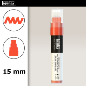 510 - Rosso cadmio chiaro imit. 15 mm Acrilici Paint Marker Liquitex
