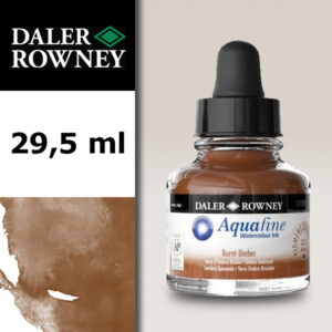 223 - Terra d'Ombra Bruciata Acquerello 29,5 ML Aquafine Daler Rowney