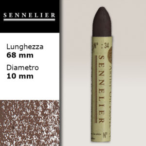 034 - Burnt Umber Pastelli a Olio Singoli Sennelier