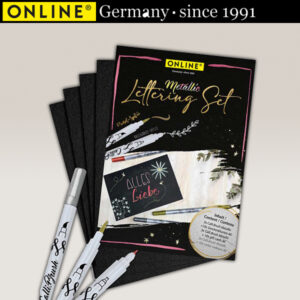 Set 3 Pennarelli Calligraphy Brush + cart. Nero Online Germany